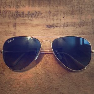 Ray-Ban Polarized Aviator Large Metal